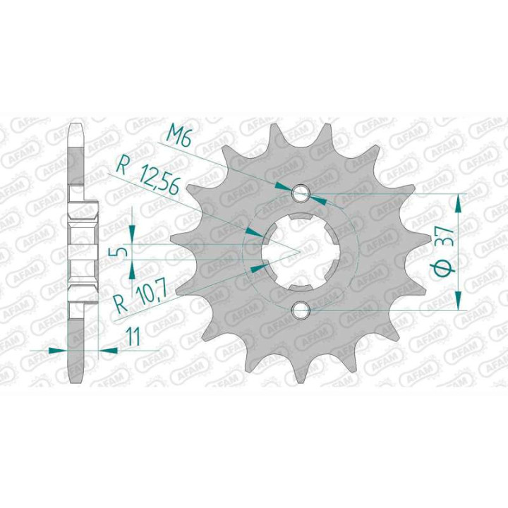 Pignon AFAM 15 dents pas 520 type 112300 Aeon 220 Cobra