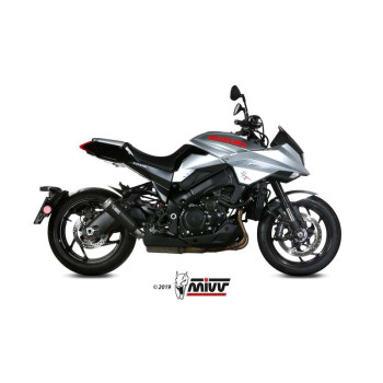 Mivv GHIBLI approved muffler Inox black (S.056.LGB) Suzuki GSX-S1000 S Katana