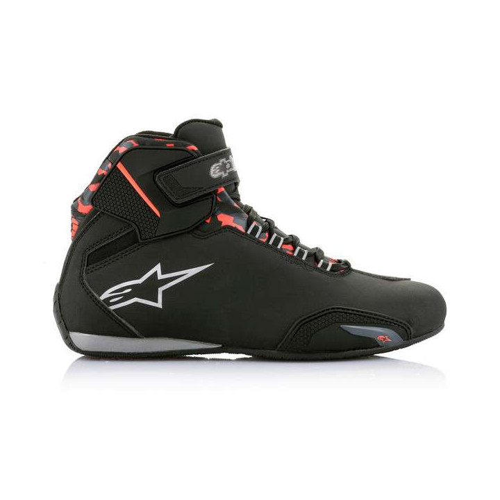 Alpinestars SEKTOR WATERPROOF Sneakers Black/Red Fluo