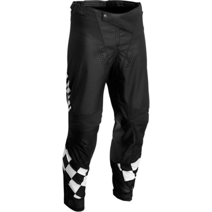 Thor HALLMAN DIFFER CHEQ 2022 BLACK/WHITE motocross pants