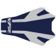 Housse de selle Bagster (2138A) Bleu Fonce/Gris Clair/Lettres Grises Claires Honda VFR800 02-09