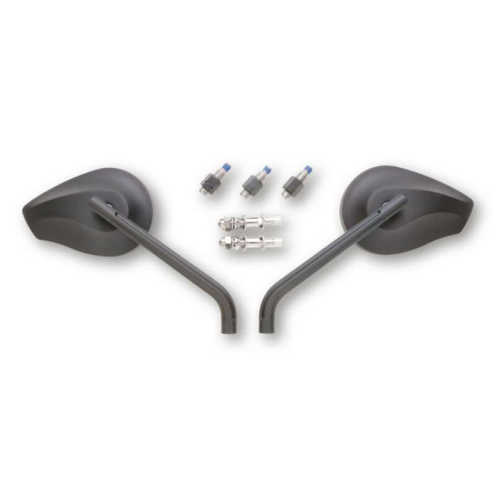 Motorcycle mirrors HIGHSIDER PHOENIX 1 BLACK