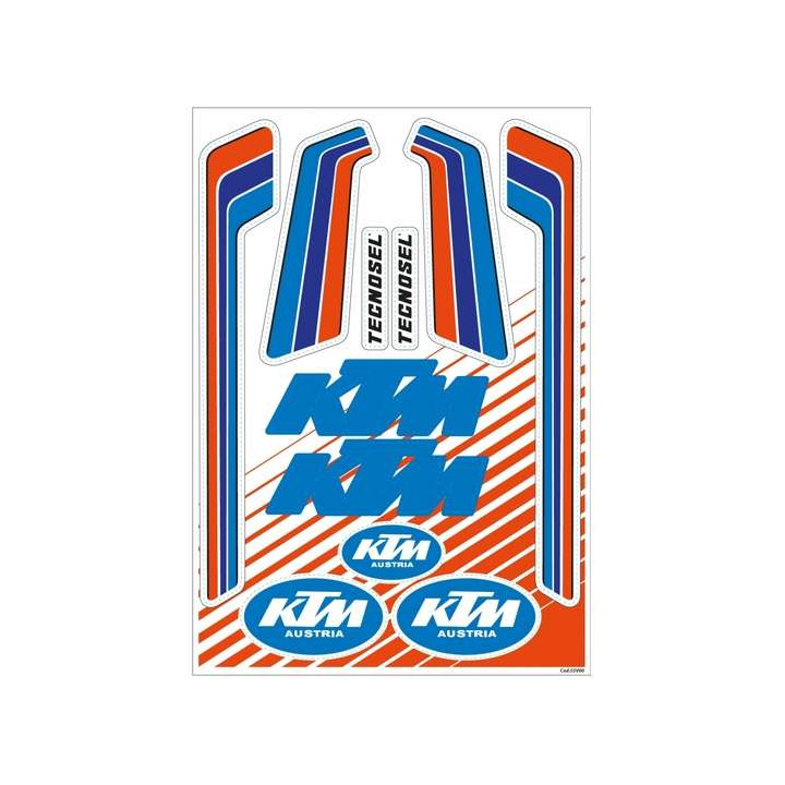 TECNOSEL Vintage KTM sticker sheet