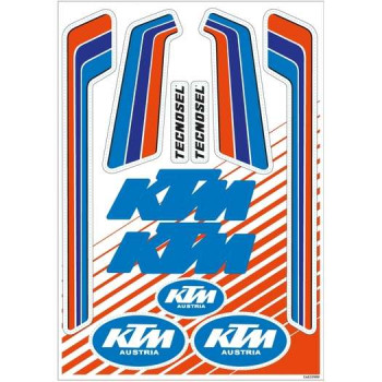 Planche de stickers TECNOSEL Vintage KTM Planche de stickers TECNOSEL Vintage KTM