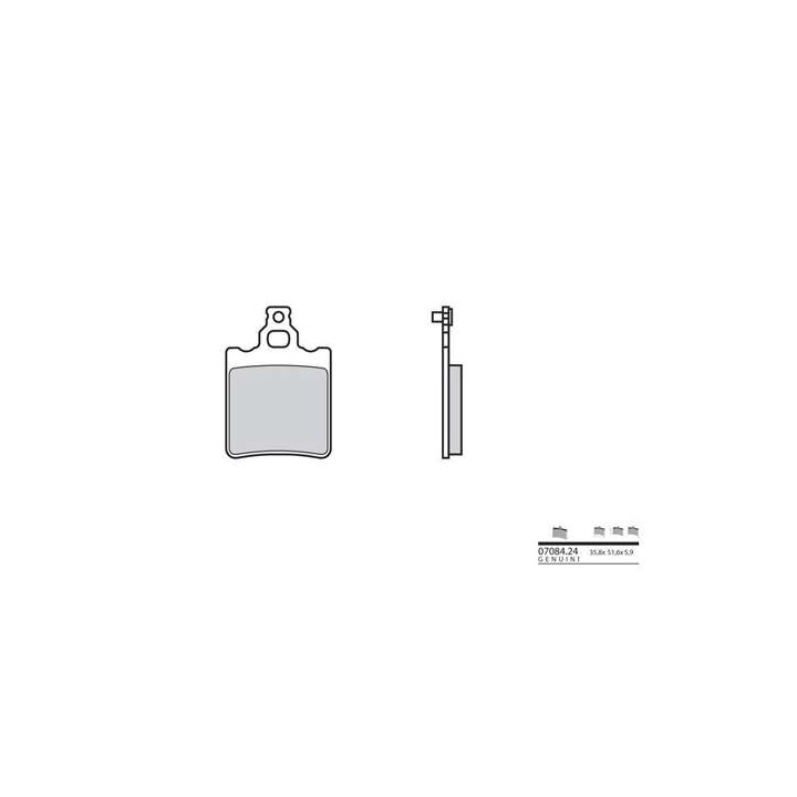BREMBO organic brake pads 708424