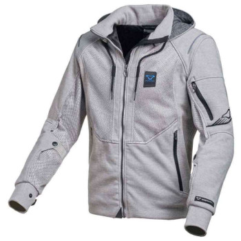 Blouson moto été Macna BREEZE Gris Clair
