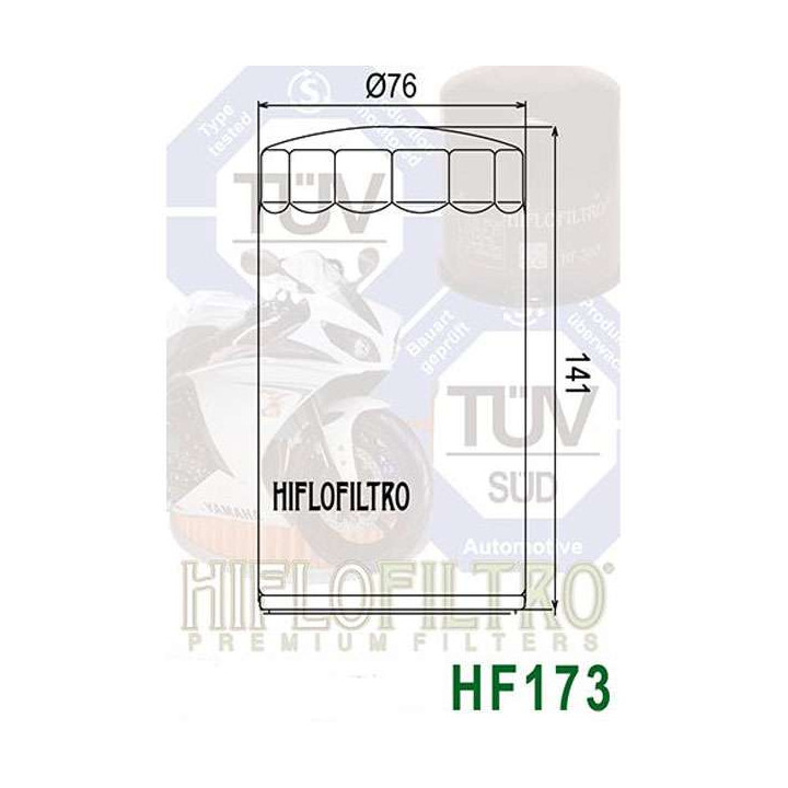 Filtre à huile Hiflofiltro HF173C