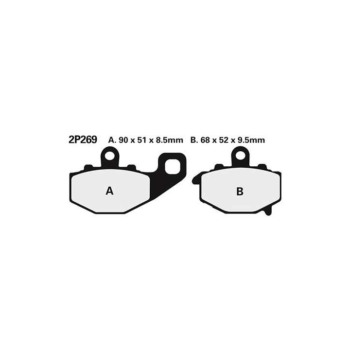 Plaquettes de frein sinter Nissin 2P269 ST