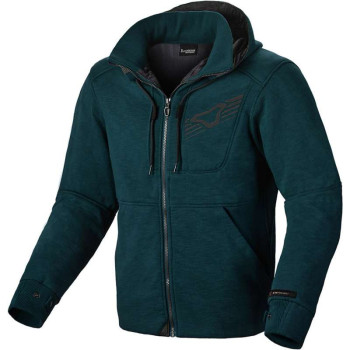 Sweat moto Macna DISTRICT Bleu Pétrole