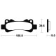 Plaquettes de frein racing carbone BENDIX MCR266