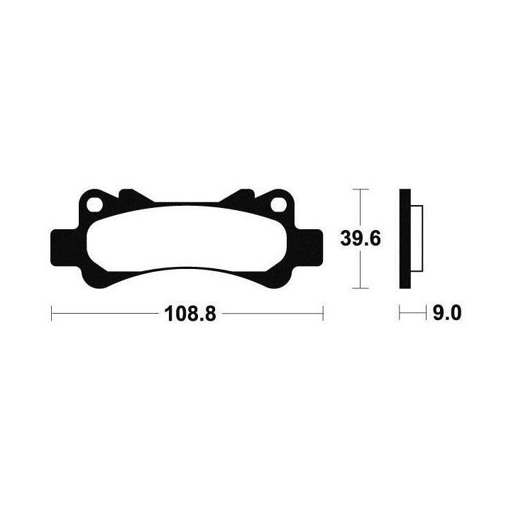 Plaquettes de frein racing carbone BENDIX MCR266