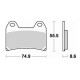 Brake pads sinter BRAKING 784CM66