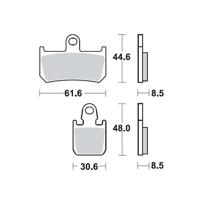 Brake pads sinter BRAKING 928CM66