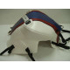 Tapis de réservoir Bagster blanc/bande azur nacre/lisere rouge fonce/sans signature (1578F) BMW F800R Tapis de réservoir Bagster blanc/bande azur nacre/lisere rouge fonce/sans signature (1578F) BMW F800R
