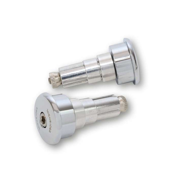 HIGHSIDER CURVE CHROME handlebar ends