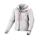 Sweat moto femme Macna DISTRICT Gris Clair