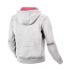 Sweat moto femme Macna DISTRICT Gris Clair