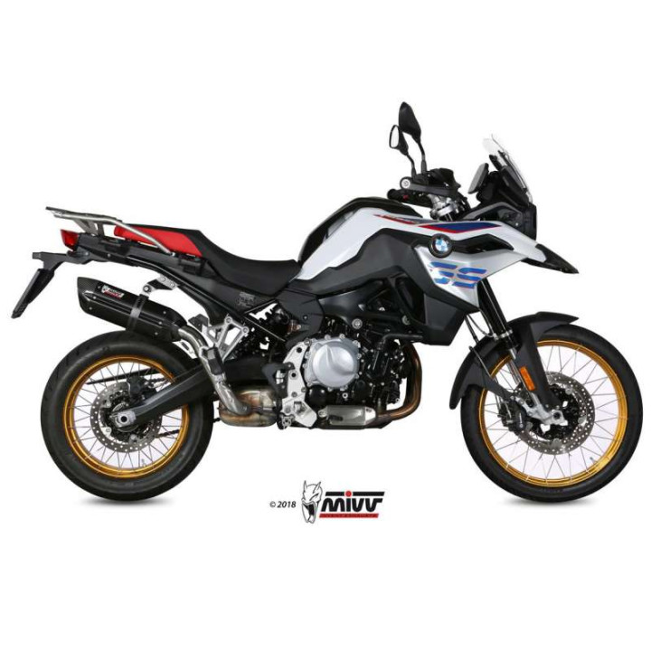 Silencieux homologué Mivv SUONO Inox noir (B.033.L9) BMW F750GS F850GS