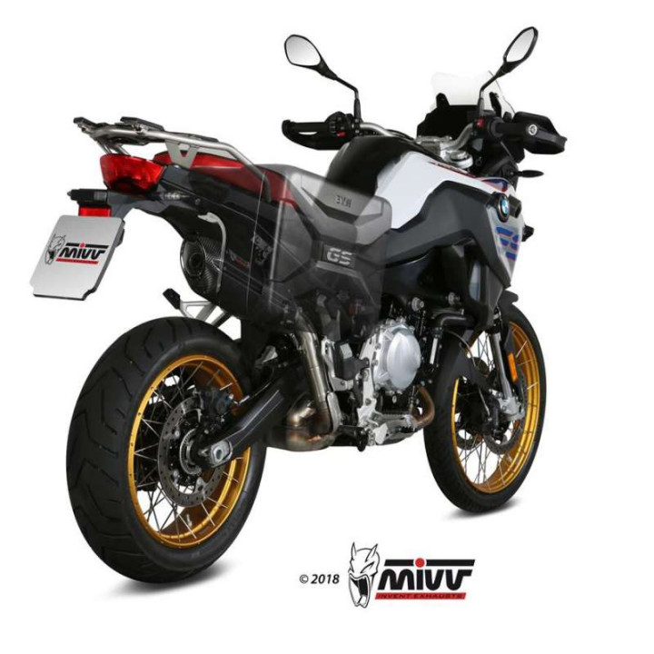 Silencieux homologué Mivv SUONO Inox noir (B.033.L9) BMW F750GS F850GS