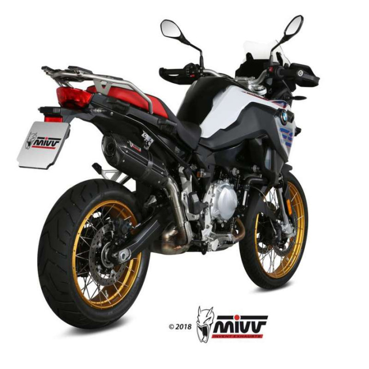 Silencieux homologué Mivv SUONO Inox noir (B.033.L9) BMW F750GS F850GS