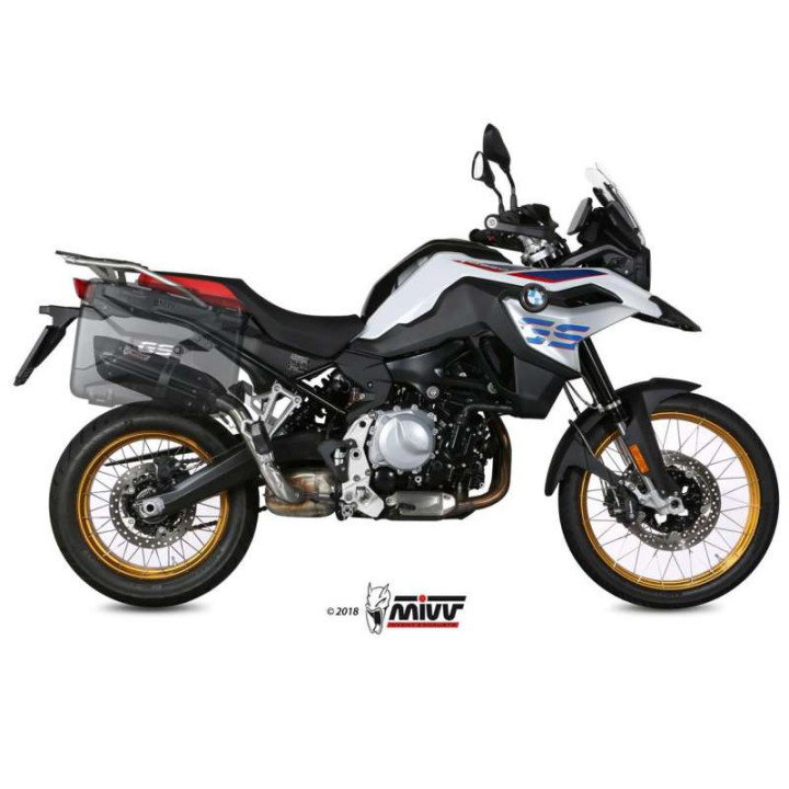 Silencieux homologué Mivv SUONO Inox noir (B.033.L9) BMW F750GS F850GS