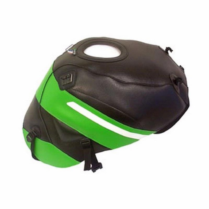 Tapis de réservoir Bagster noir/vert/pointe blanche (1361G) Kawasaki ZX6 R/ 636