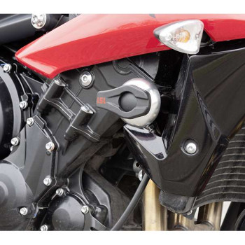 Kit fixation Crash Pad LSL noir Triumph 675 Street Triple 13-16