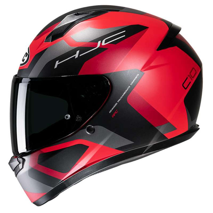 Motorcycle helmet HJC C10 TINS BLACK/RED
