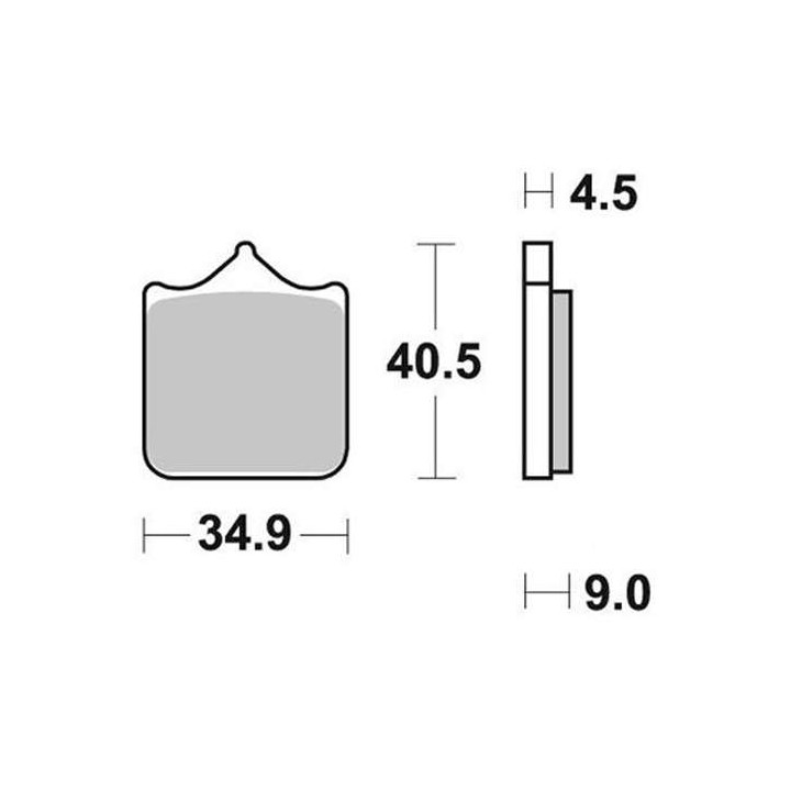 Brake pads sinter BRAKING 947CM66
