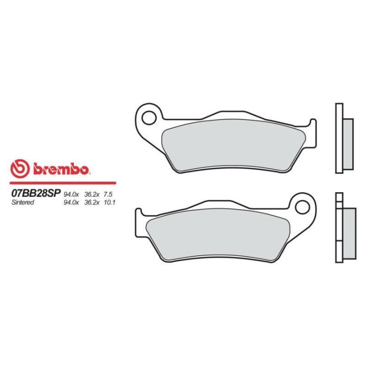 Motorcycle brake pads sinter Brembo 07BB28SP