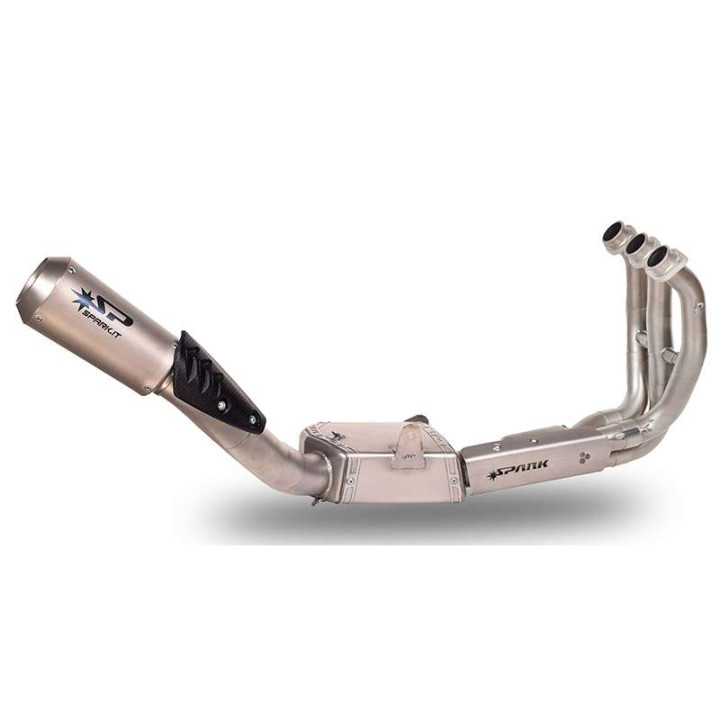 Ligne complète homologuée EURO 5 SPARK MOTO GP TITANE (GYA8890TOM) Position latérale Yamaha MT-09 21-