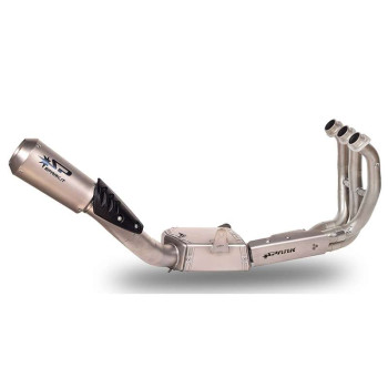Ligne complète homologuée EURO 5 SPARK MOTO GP TITANE (GYA8890TOM) Position latérale Yamaha MT-09 21-