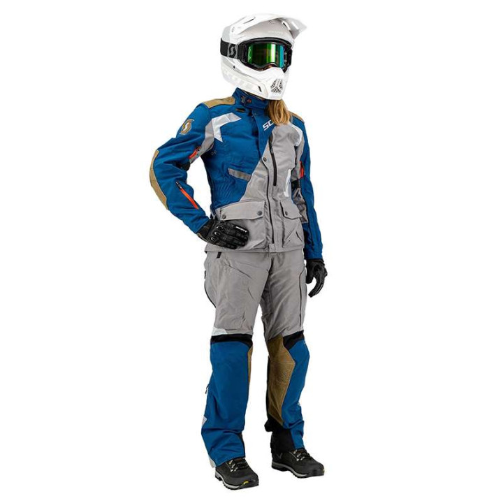Veste femme moto Scott DUALRAID DRYO WOMEN BLUE/GREY