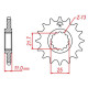 Pignon JT 15 dents pas 520 type 1581