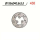 Front left brake disc NG 438 DERBI VAMOS 50 FL 95-01