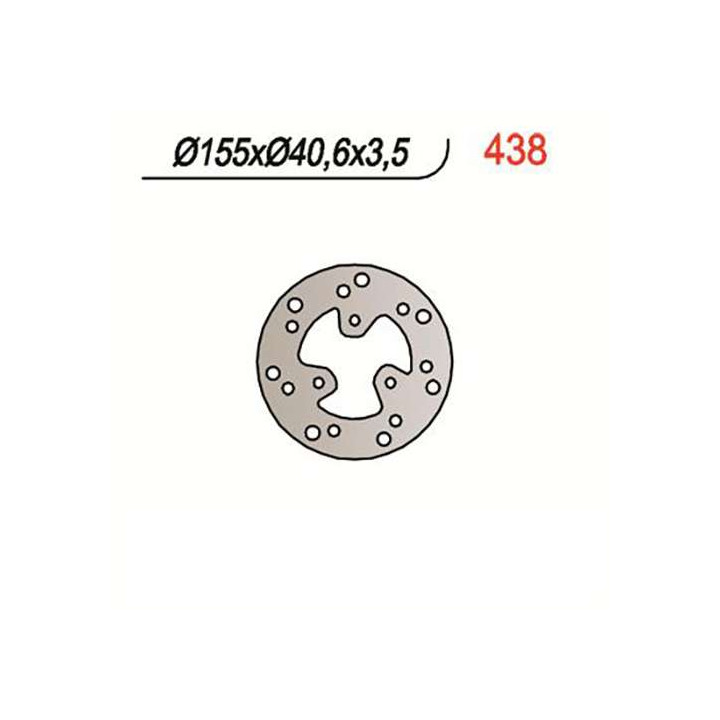 Front left brake disc NG 438 DERBI VAMOS 50 FL 95-01
