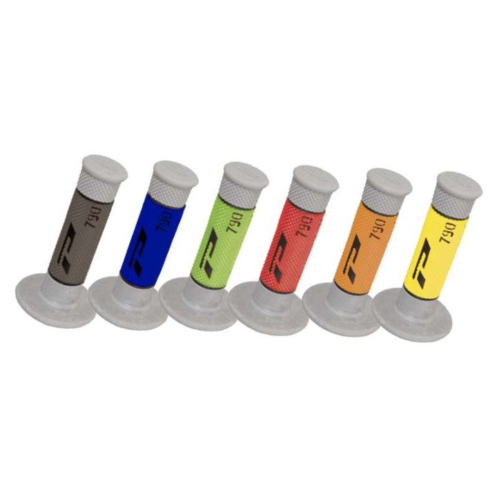 Poignées moto cross ProGrip 790 (Base grise)
