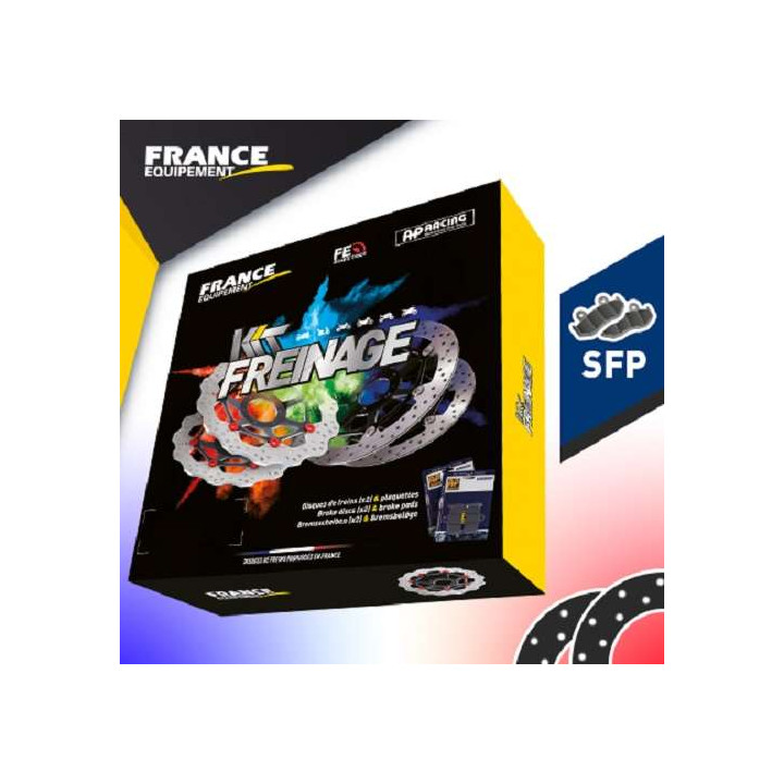 Kit freinage avant FE disques ronds + plaquettes AP Racing Honda CRF1000L