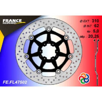 Kit freinage avant FE disques ronds + plaquettes AP Racing Honda CRF1000L