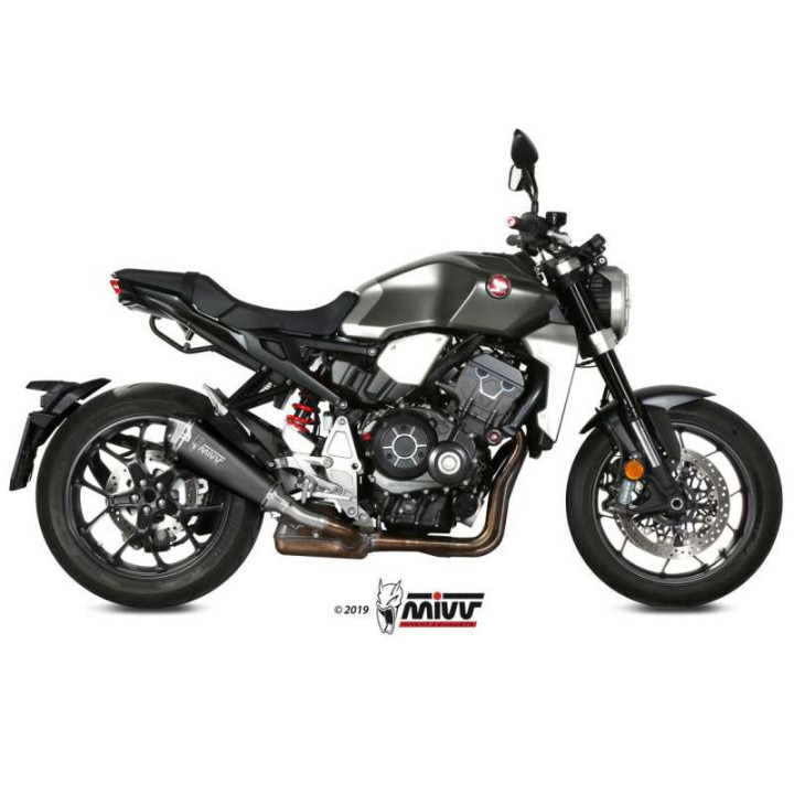 Silencieux homologué Mivv DELTA RACE Inox noir (H.068.LDRB) Honda CB1000R NEO SPORTS CAFÉ