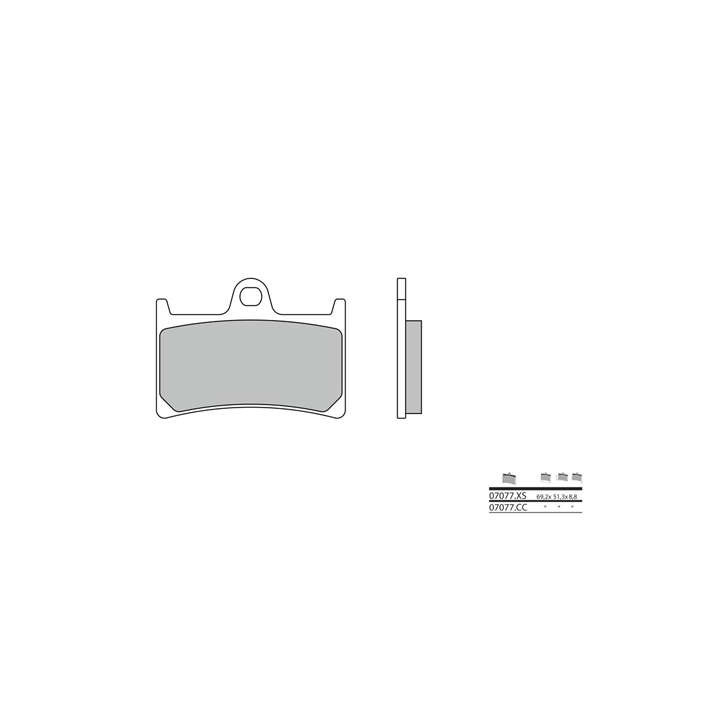 BREMBO carbon ceramic front brake pads 07077CC