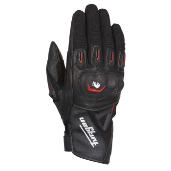 Gants moto d'été Furygan VOLT Noir/Rouge