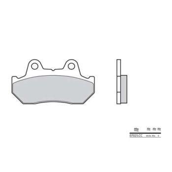 Plaquettes de frein carbone céramique avant/arrière BREMBO 07025CC