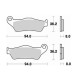 Brake pads sinter BRAKING 746CM44