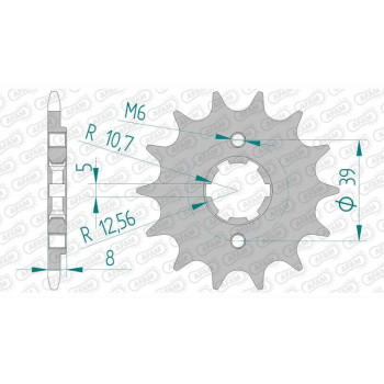 Pignon AFAM 15 dents pas 520 type 76201 Kymco MXer 150 Quad