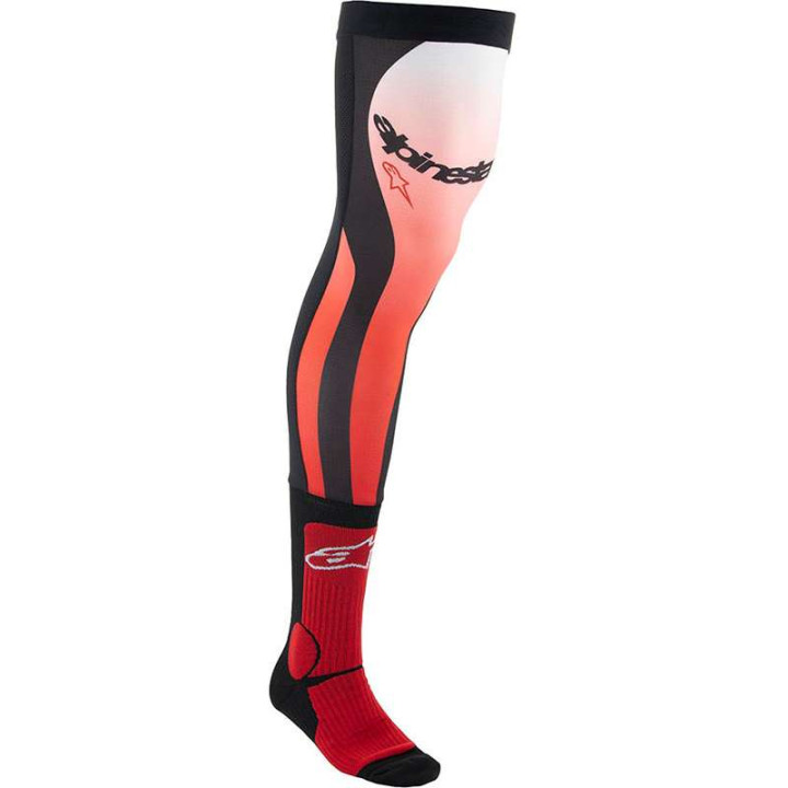 Chaussettes jambières ALPINESTARS KNEE BRACE SOCKS RED/WHITE