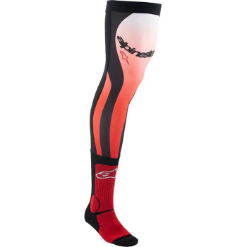Chaussettes jambières ALPINESTARS KNEE BRACE SOCKS RED/WHITE Chaussettes jambières ALPINESTARS KNEE BRACE SOCKS RED/WHITE