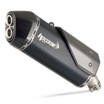 HP Corse-approved muffler SPS CARBON 350 BLACK SATIN Aprilia TUAREG 660