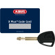 Alarmed motorcycle disc lock SRA ABUS Granit Detecto XPlus 8008 2.0 S'ENTROVRANT + chain 12KS Black Loop