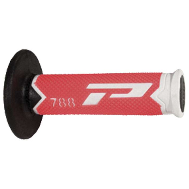 Poignées moto cross ProGrip 788 (base blanche fluo)